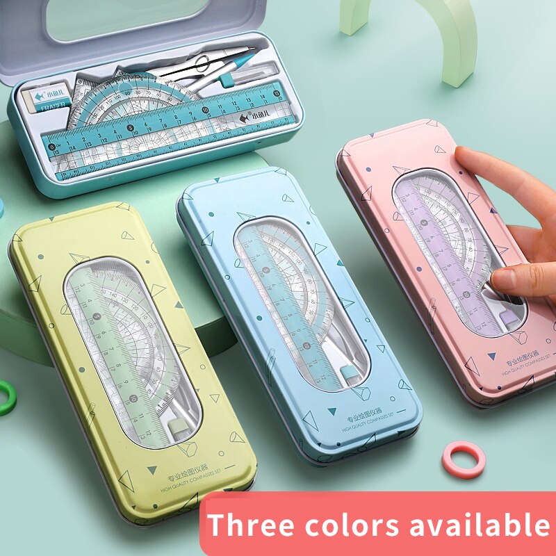 compasses ruler set triangle straightedge multifunctional math drawing caliper 2022 stationery school supplies