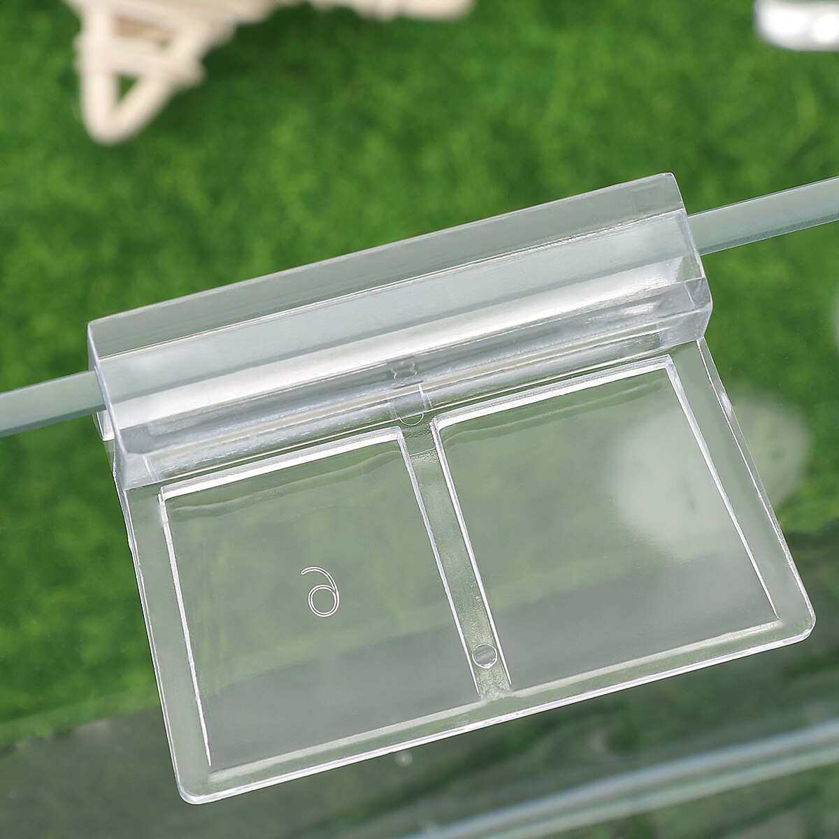 POPETPOP-soportes de acrílico para acuario, cubierta de cristal transparente para pecera, Clip de soporte de 6mm, 6 uds.