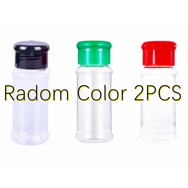 100Ml Plastic Spice Zout Peper Shakers Kruiden Jar Camping Bbq Kruiderij Azijn Bottelen Camping Apparatuur: 2PCS