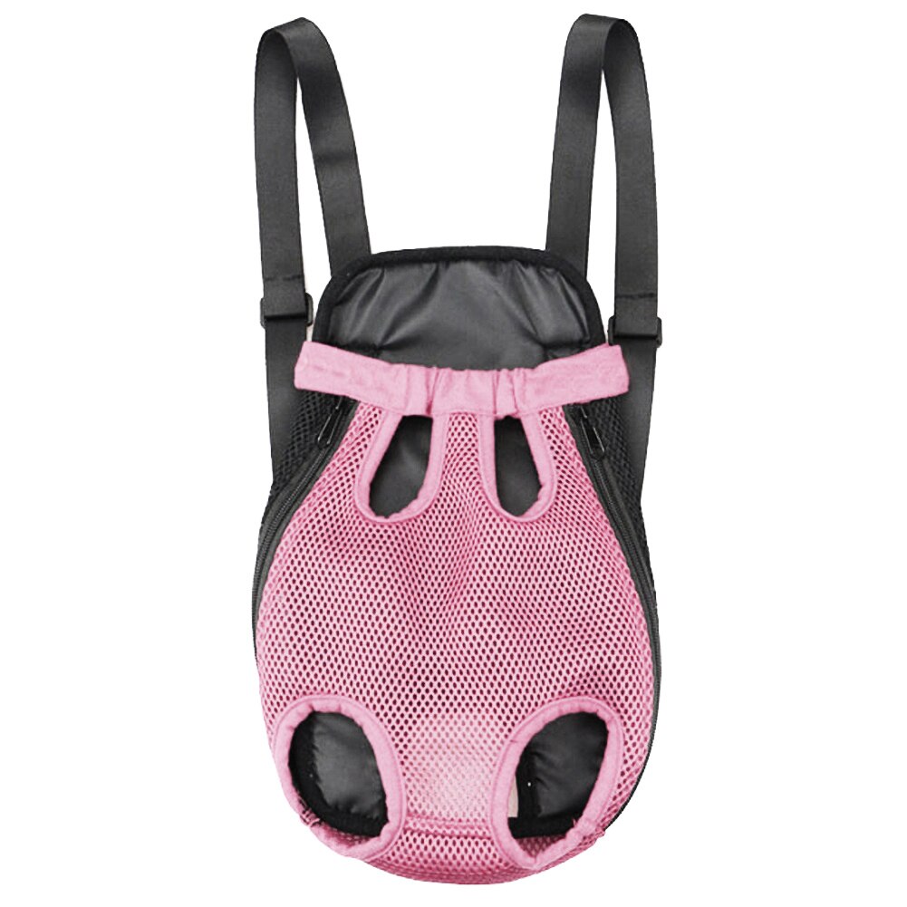 80% Sales! Pet Carrier Backpack Adjustable Front Cat Dog Legs Tail Out Chest Travel Bag: Pink / S