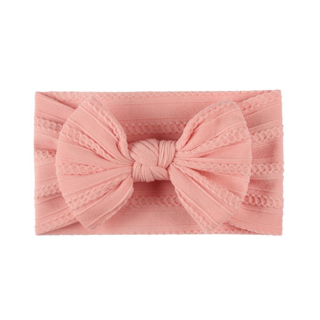Newborn Baby Coronet Girl Headdress Hair Accessories Solid Headbands For Children Hair Bands Bow Headwears Headband On The Head: H