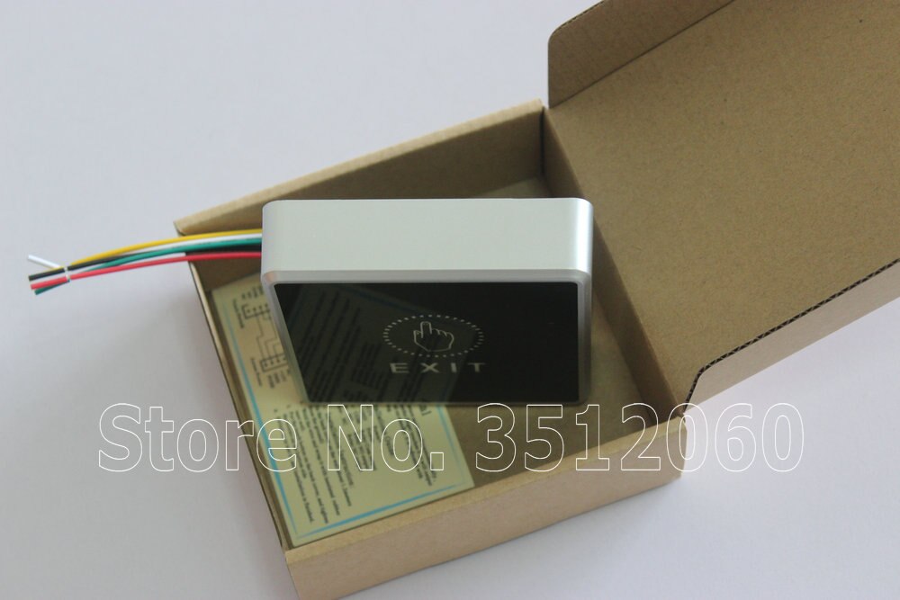 Touchable Exit button, LED Light Inbuilt Touch Release Button, sensor light button For Access Control system, Door Locker exit