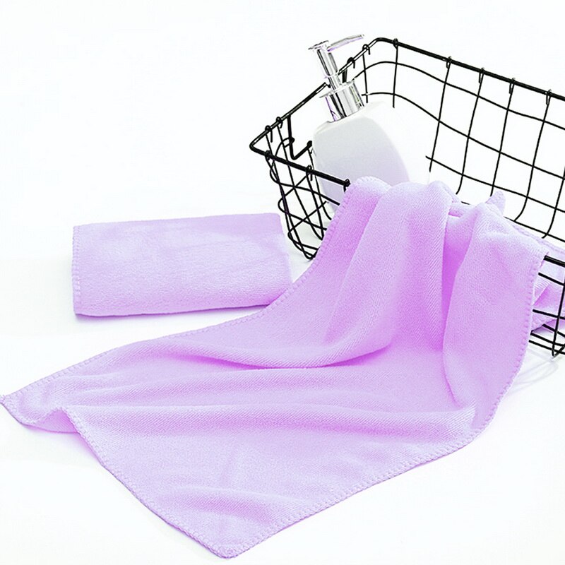 DIDIHOU 30x70cm petit Polyester absorbant petite serviette en microfibre serviette de bain à séchage rapide salle de bain serviettes de cuisine fournitures: 9