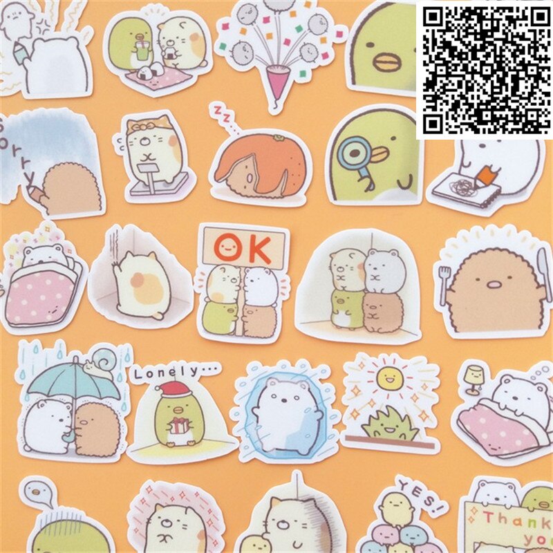 Neue Trendy Cartoon microorganis Aufkleber Spielzeug für DIY Übung Buch Tagebuch 30 Blätter EINE Pack Spielzeug Für Kinder Bunte Spielzeug aufkleber