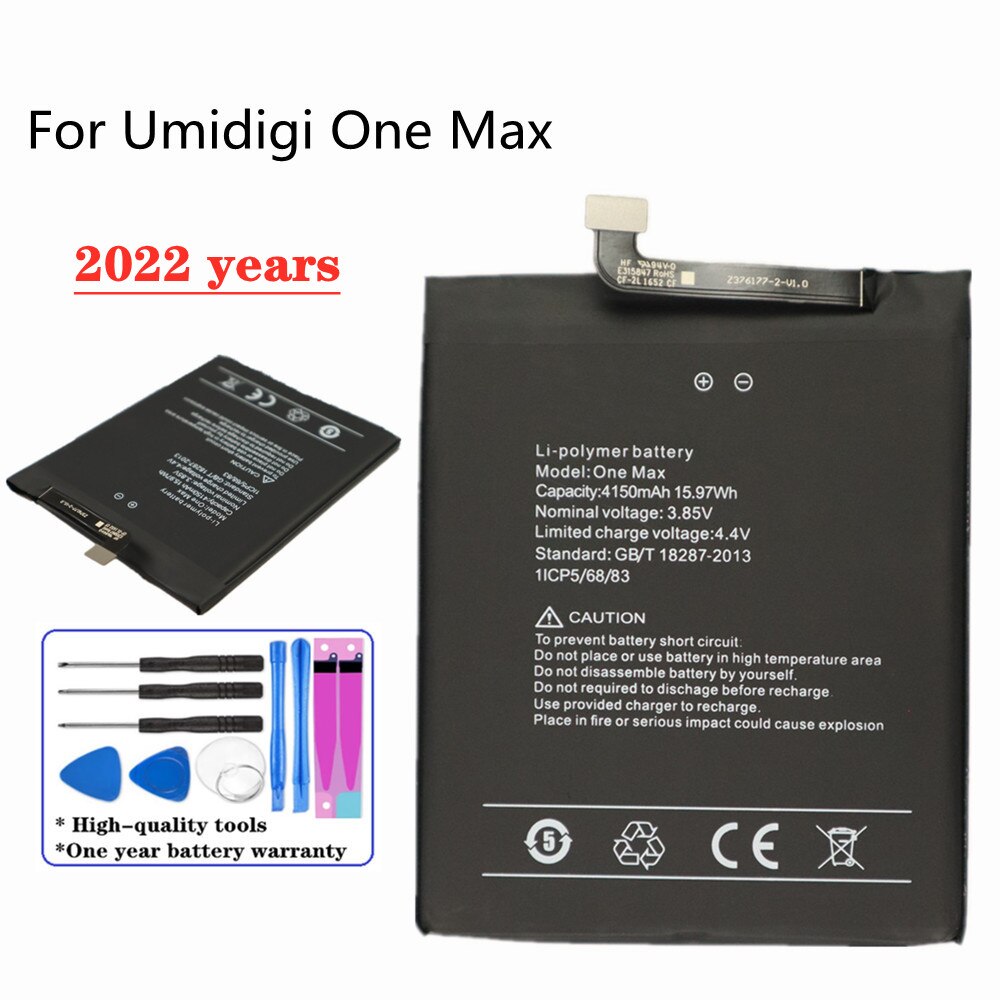 UMIDIGI Original Battery For UMI Umidigi F1 Play F2 A9 A7 A5 A3 A1 Pro Z2 Z Touch One Max One Pro Power 3 S2 Pro Lite S3 Pro: Umidigi One Max