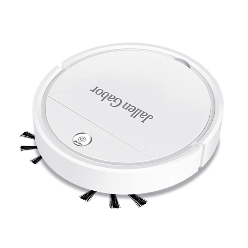 1200mAh Sweeping Robot Automatic Sweeping Robot Automatic Recognize Obstacle Ultra-quiet Hair and Dust Cleaning Robot: White