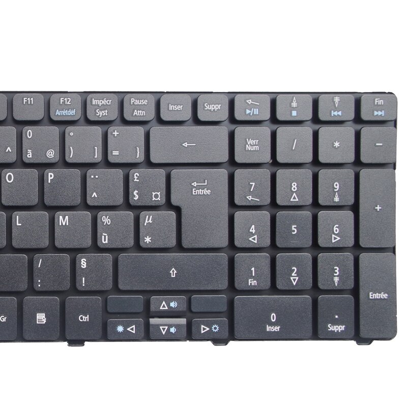 GZEELE French Keyboard for Acer Aspire 5542G 5350 5253 5333 5340 5349 5360 5733 5750 5736 5736G 5739 7551 7551g 7739 FR AZERTY