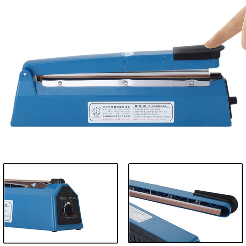 300mm Portable Heat Sealing Machine Food Bag Package Sealer Capper Sealing Tool Bag Clips Household Multifunction Kitchen Tool