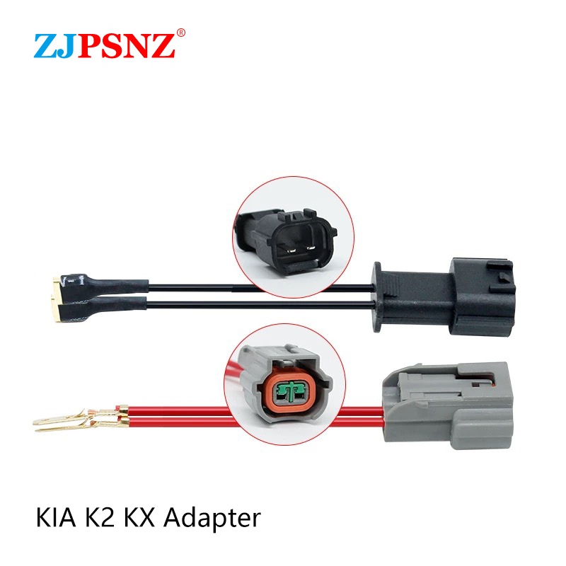 Enchufe de bocina de coche, conector macho hembra, altavoz estéreo, cable de bocina, bocina de Caracol, adaptador de conversión de enchufe dedicado, modificación: Plata