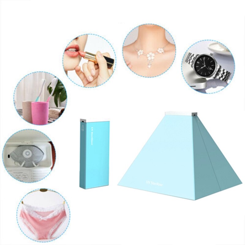 UV Cell Phone Sterilizers Box Disinfection Case Cleaner UVC: Blue