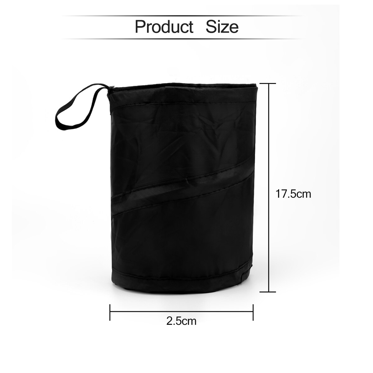 Collapsible Car Dustbin Portable Dust Seat Back Storage Rubbish Bin Box Case Sundries Holder Pocket Trash Can Organizer