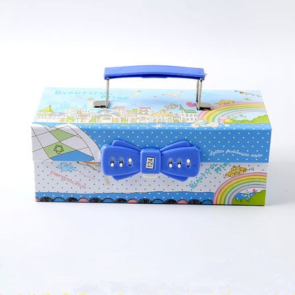 Leuke Multi-Functionele Grote Capaciteit Drie Lagen Creatieve Etui Met Slot: 4