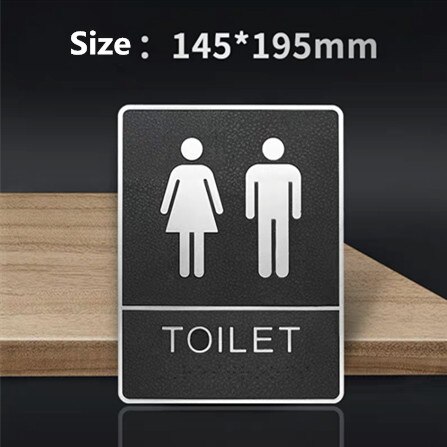 Męska i damska toaleta tabliczka na drzwi znaki kreatywna toaleta znak ścienny ozdoba na drzwi toaleta Signage ikona drzwi WC znak płyta: 3