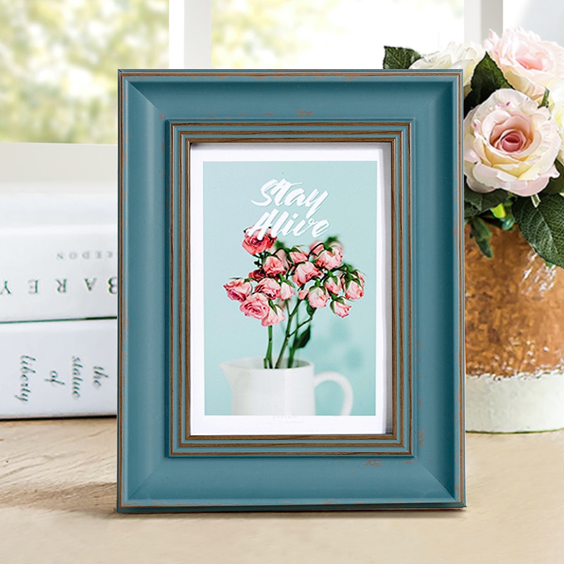 11 farben Amerikanischen Stil retro Foto Rahmen Für Hochzeit DIY Schreibtisch Kunst Dekor Bild Rahmen 5-10 Zoll klassische Foto Rahmen