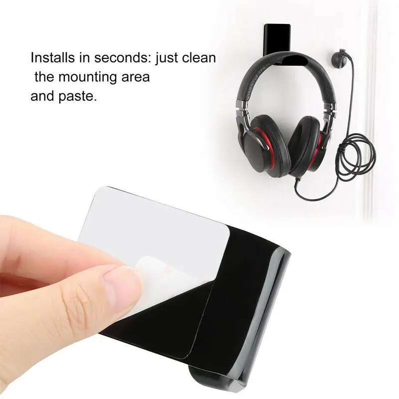 Soporte para auriculares, colgador de auriculares montado autoadhesivo, pantalla de Monitor de PC, gancho para auriculares, accesorios para auriculares