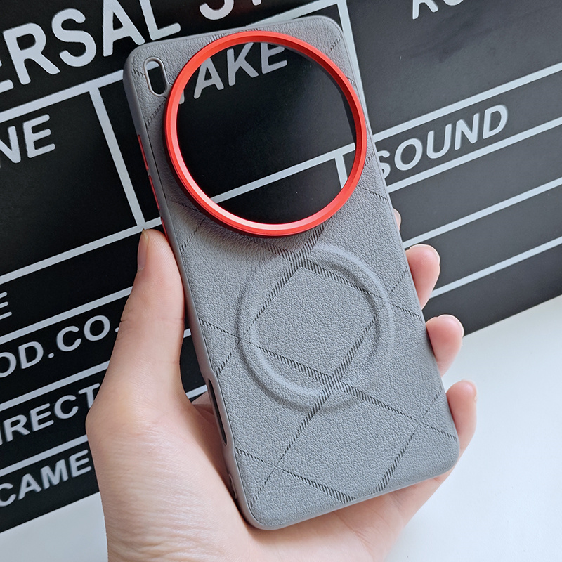 Til vivo  x200 pro mini  x200 ultra  x200s magnetisk myk hybrid tpu + metallbakdeksel luksuriøst deksel lærmønster bedre