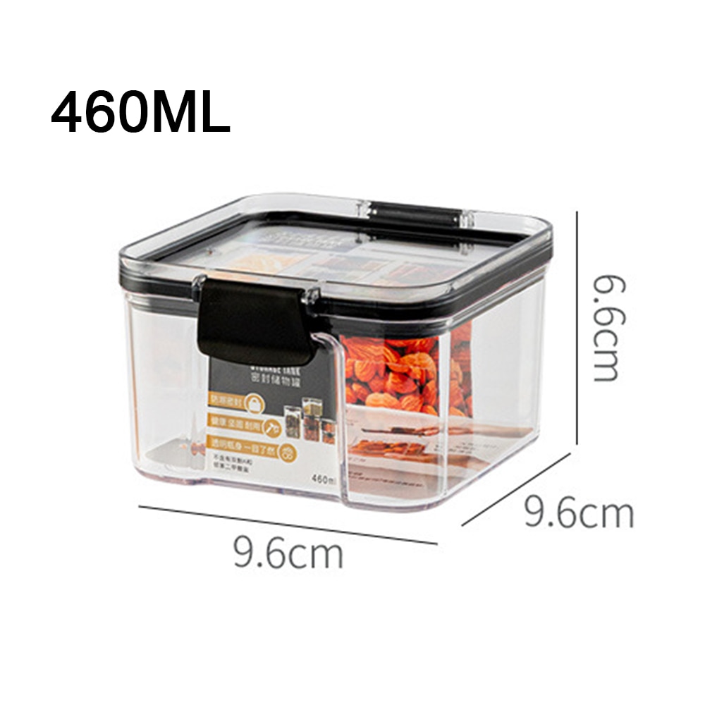 Boîte de rangement de cuisine riz pâtes nouilles avoine grains de café réfrigérateur boîtes de rangement scellées garder frais céréales conteneur de nourriture sèche