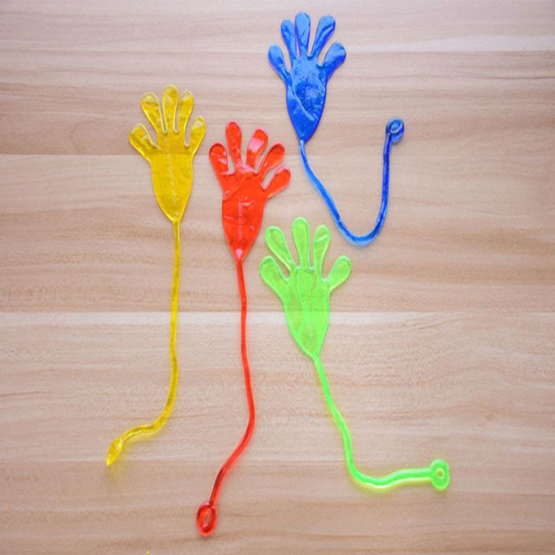 Elastische Stretch Sticky Palm 1PCS Kinder Hände Palm Party Favor Wand Klettern Spielzeug Neuheiten Juguetes Weihnachten Halloween