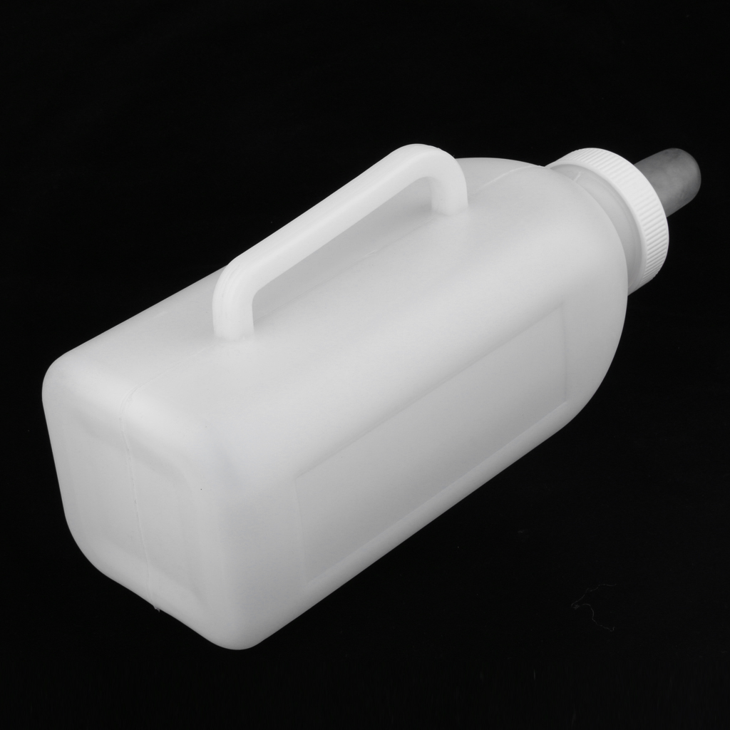 2L Calf Cow Nursing Bottle Feeding Milk Bottle with Handle Easy Feeding Made of Premium Plastic