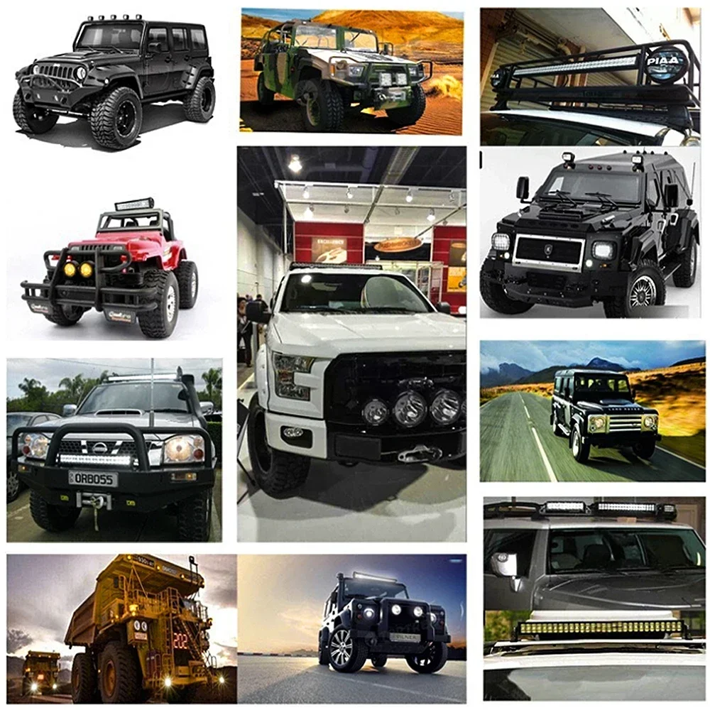 Auto Werklamp Bar 102W 10LED Wit 12v Motorfiets Grootlicht Fog Offroad Pickup ATV 4WD SUV Truck lamp Exterieur Modificatie