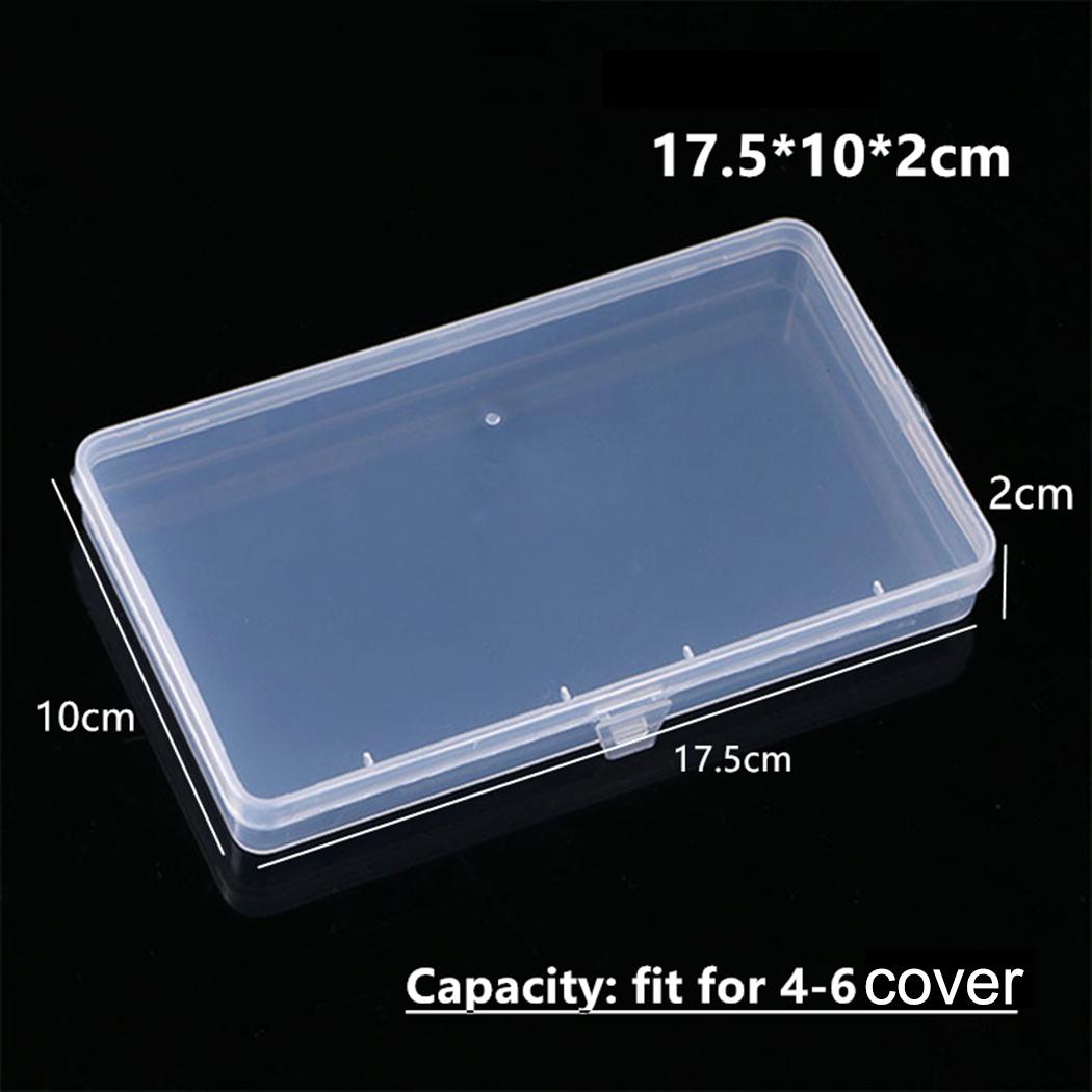 1Pcs Plastic Empty Storage Box Small Transparent With Lid Collection Container Jewelry Holder Case Organizer Tool Storage