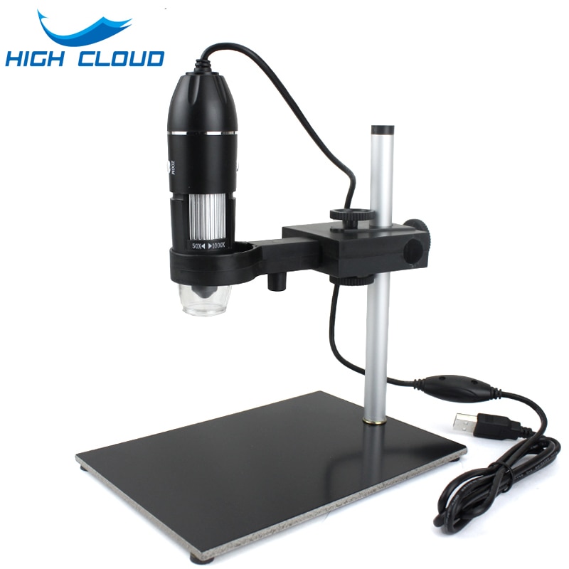 Professionele Usb Digitale Microscoop 1000X 1600X 8 Leds 2MP Elektronische Microscoop Endoscoop Zoom Camera Vergrootglas + Lift Stand