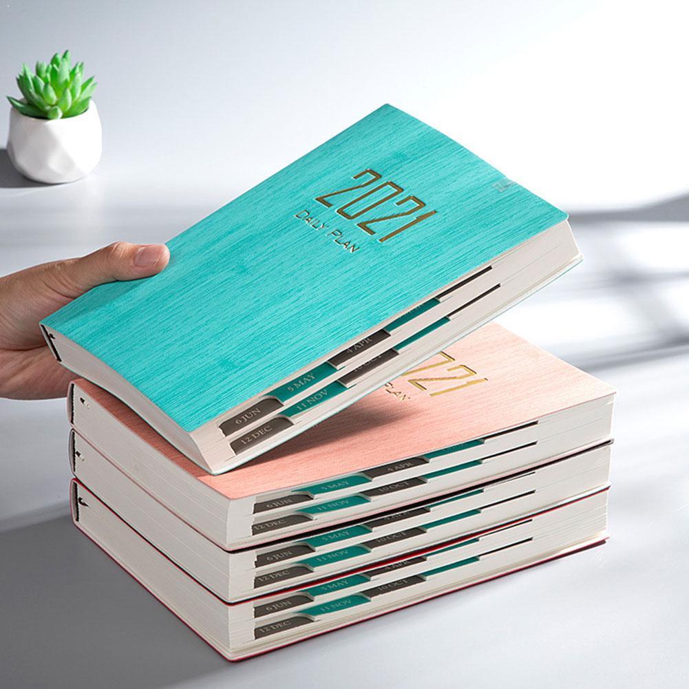 Time Management Schedule Book Color Calendar Notebook Dates Reminder Planner Table Timetable V4J1