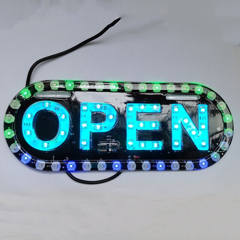 Panneau publicitaire à LED, panneau d&#39;affichage, pour magasin, bannière ouverte, lumière LED dc 12v