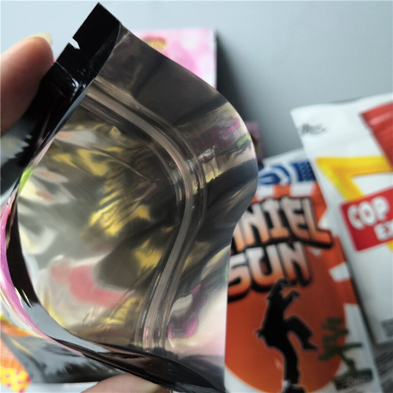 50 unids/lote olor prueba Mylar Ziplock bolsa de bolsas grueso 3,5g bolsas Runtz bolsas