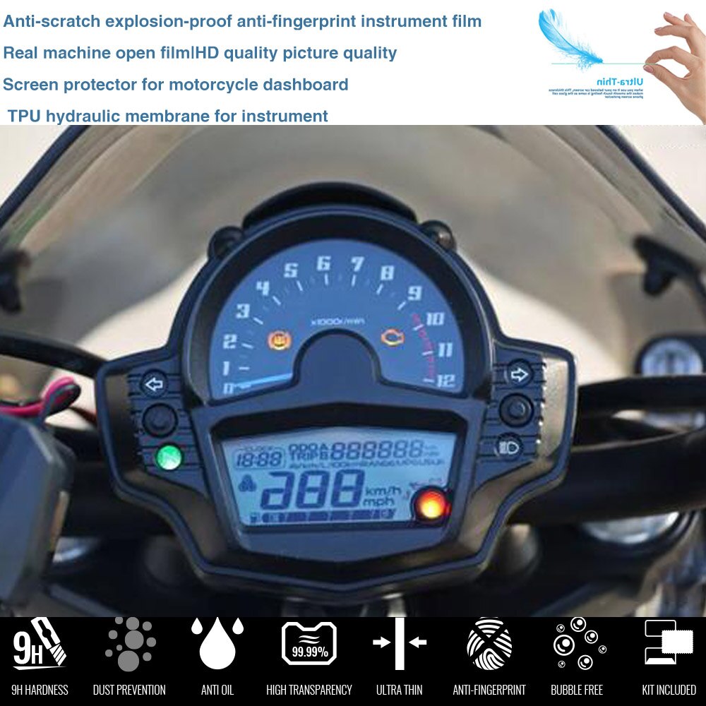 Motorfiets Cluster Kras Bescherming Dashboard Instrument Snelheidsmeter Screen Sticker Voor Kawasaki Vulcan S