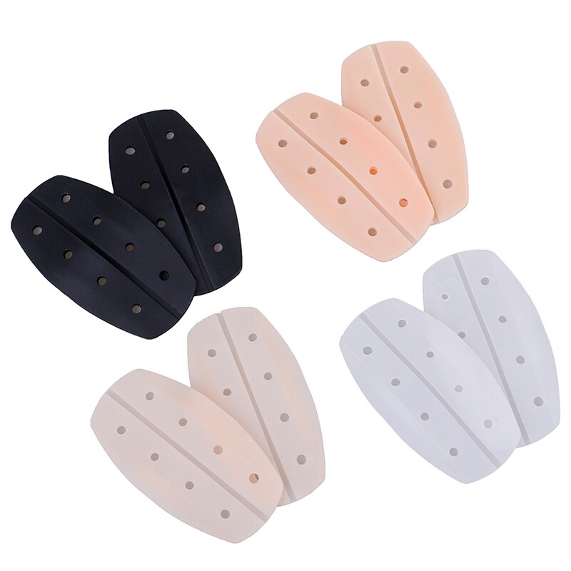 Hombreras de silicona suave antideslizantes, almohadilla Invisible para el hombro, correa para sujetador, cojines, soporte para ropa DIY, accesorios de costura de tela, 2 uds.