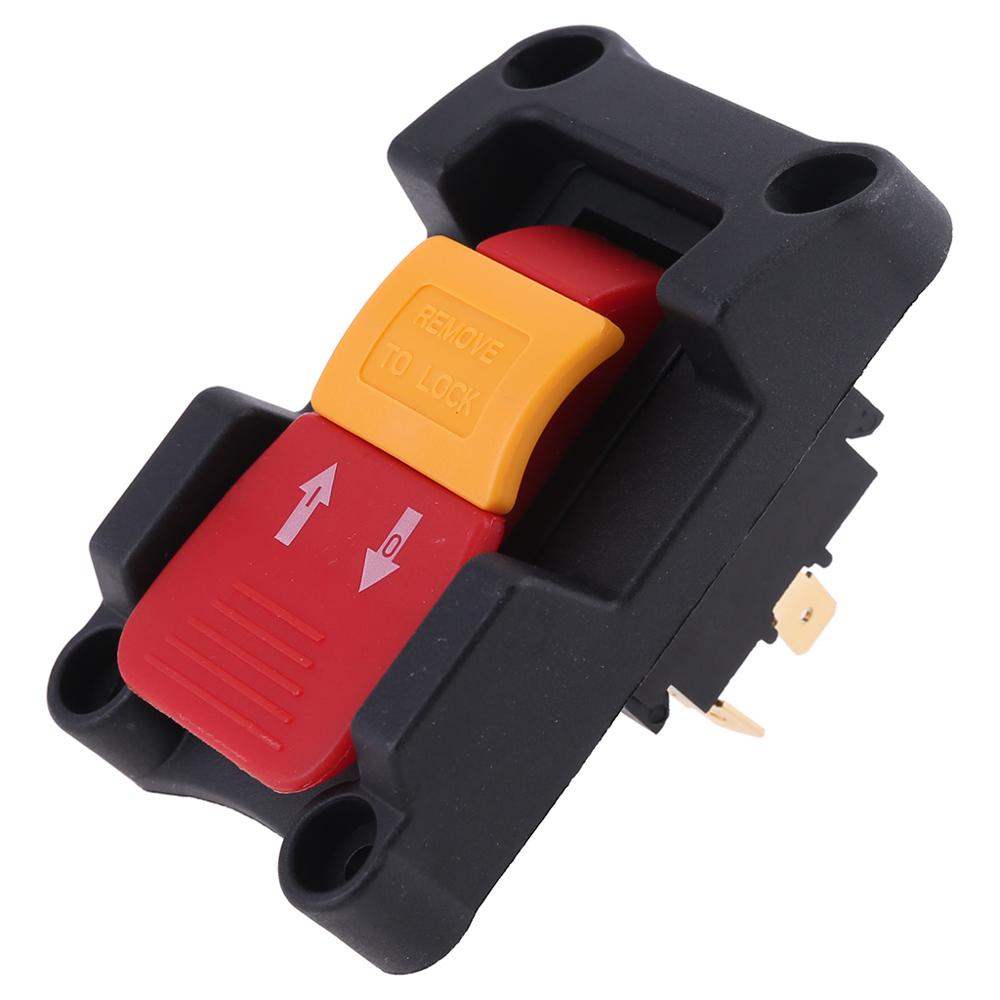 Interrupteur de sécurité Double jet | Fonction de verrouillage 127V 18/15A pour scie sur Table