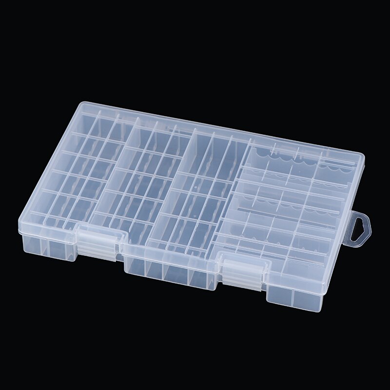 Super Volume Transparent Plastic Battery Storage Box For Placed 100pcs AAA AA Battery Holder Container Coverd Finish Kit Box