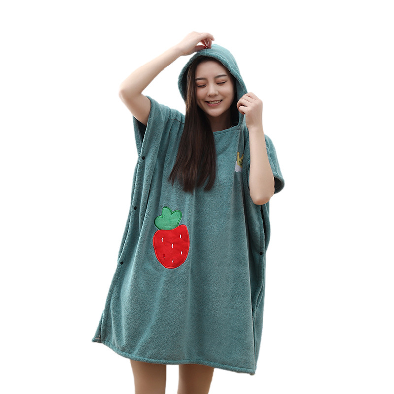 Bata de baño de microfibra para mujer, Toalla de baño suave para adultos, Textiles para el Hogar, baño y Sauna