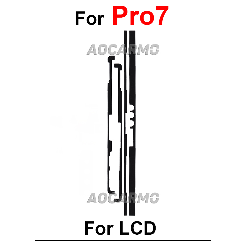 Do Surface Pro 3 4 5 6 7 GO1 GO2 Book 1 3 Book2 Book3 13,5 15 cali Przedni klej samoprzylepny Naklejka na wyświetlacz LCD Pro4 Pro5 Pro7 Pro9: Czerwony