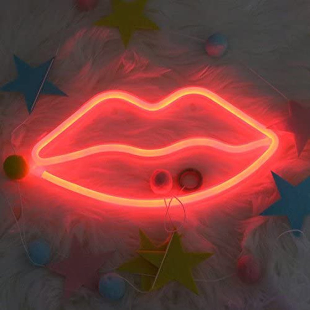 LED néon suspendus lumières coeur amour signe décoratif néon applique murale pour barre ou filles chambre décoration proposition créative: red