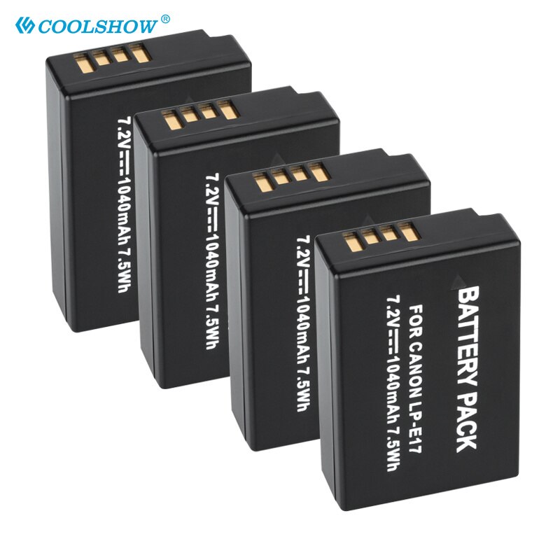 Camera Battery LP E17 LPE17 LP-E17 for Canon EOS 200D M3 M6 750D 760D T6i T6s 800D 8000D Kiss X8i 1040mAh Batteries