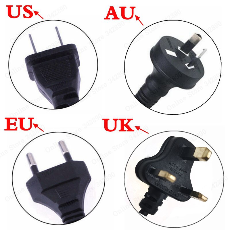 37.8V 2A Lithium Polymeer Batterij Oplader 100-240V 5.5Mm * 2.1Mm Draagbare Oplader Eu/au/Us/Uk Plug