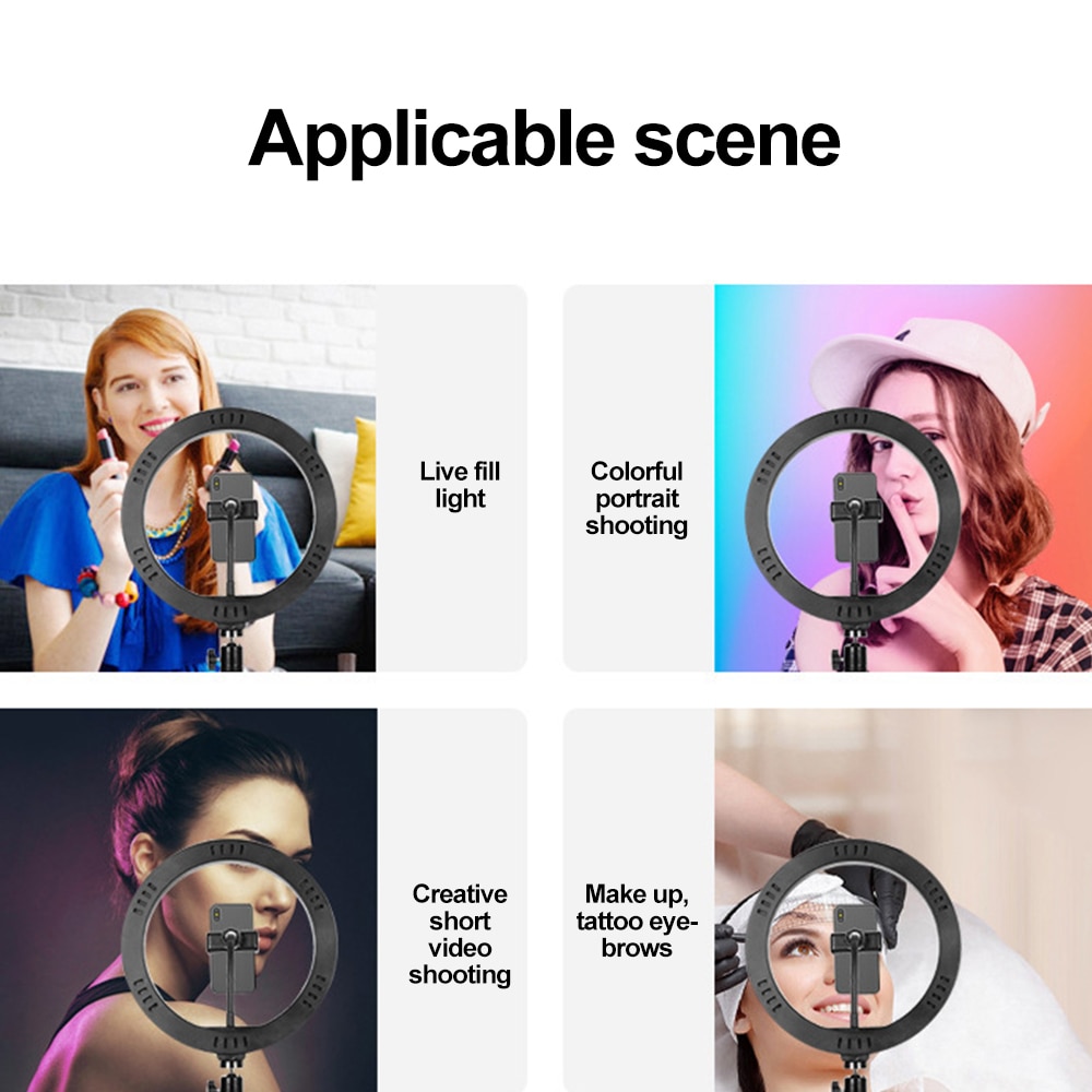 Fotografie Ring Licht Statief Led Ring Licht Selfie Ring Licht Voor Make Video Live Aro De Luz Para Hacer Tik tok Fotostudio