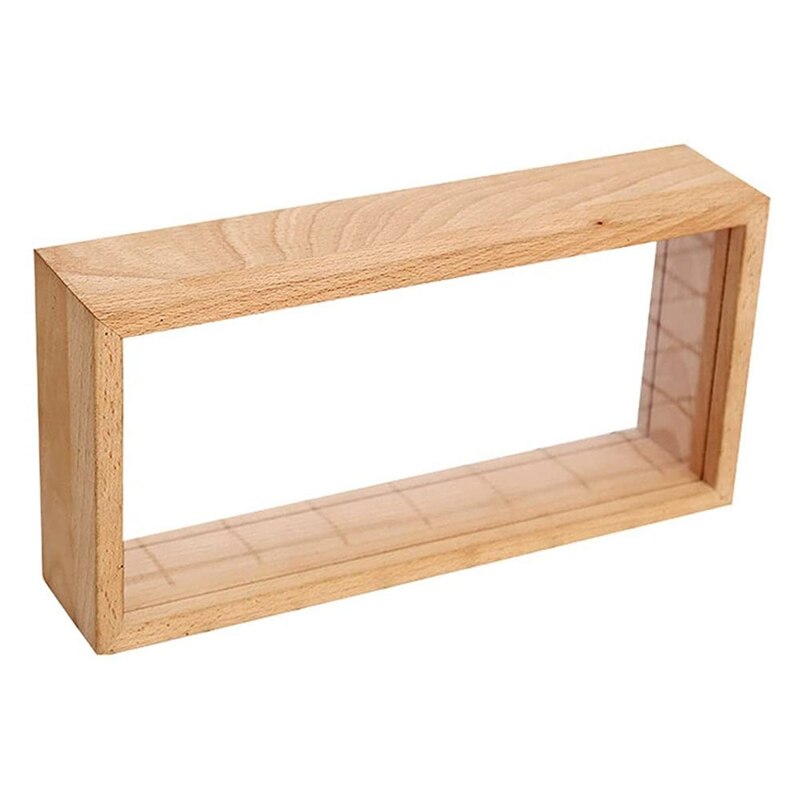 Shadow Photo Frame Wooden Double-Sided High-Definition Acrylic Storage Box DIY Display Box: Default Title