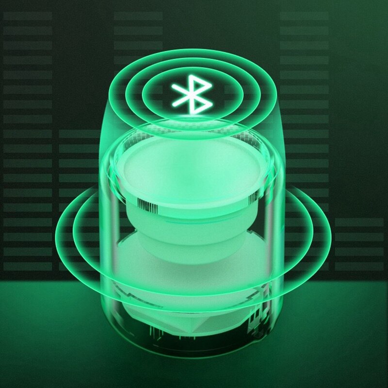 Portable bluetooth 5,0 speaker, rechargeable mini booster woofer for shower, room, bicycle, car