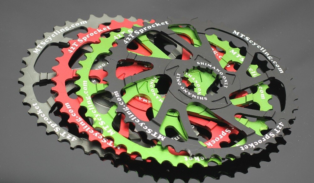 42 tons + 16 tons AL6061 sprocket gear of Sram PG1030 PG1050 PG1070 11-36 tape (special product)