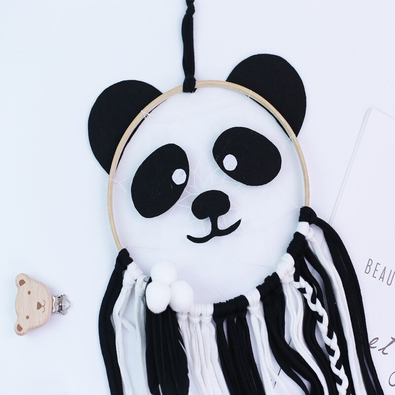 105cm Panda woven Campanula Newborn Baby In The Crib Infant Room Decor Photography Props Baby Bedroom Decoration Pacifying Toys