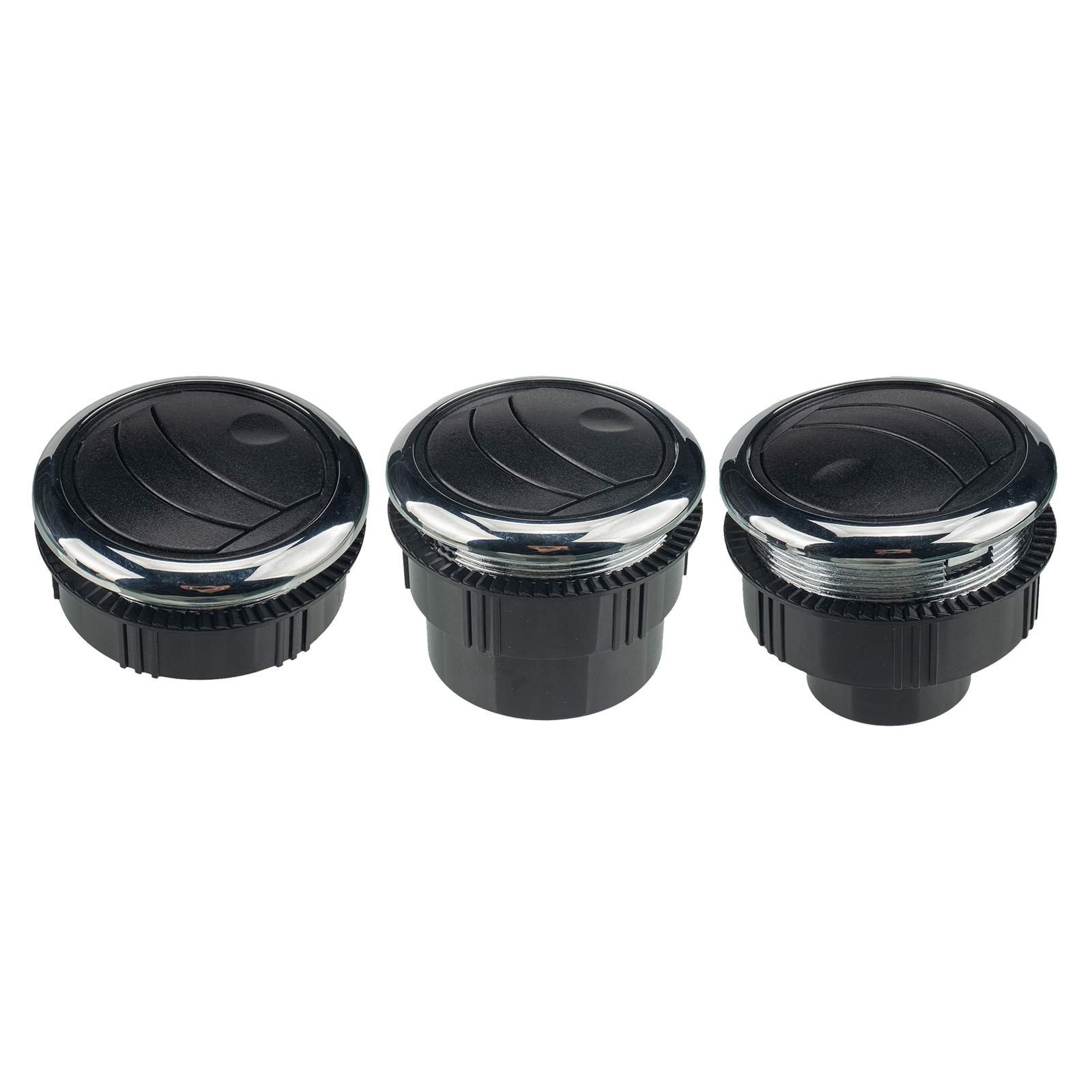 Mando de salida de aire acondicionado Universal para salpicadero de coche, salida de ventilación redonda de 2,95 pulgadas, tipo Integral, ATV, A/C