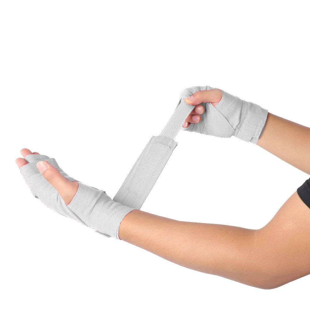 1 Pair 2.5M 4m Boxing Hand Wraps MMA Kick Boxing Handwraps for Training 5cm Width Bandages Muay Thai Elastic Hand Wrap Bandages