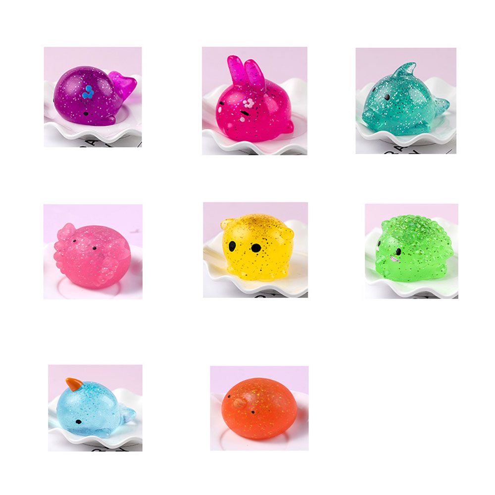Juguetes blandos de Mochi para niños y adultos, mordedores blandos de animales para apretar, novedad, curación, diversión, juguete para aliviar el estrés, decoración, 1 ud.