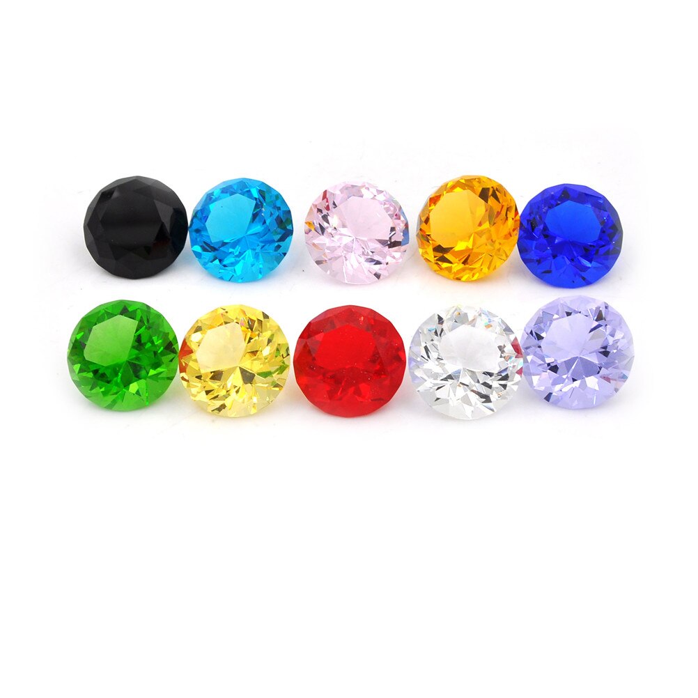 Dia 3cm diamant cristal clair à facettes coupe forme verre géant diamant bijou décor artisanat