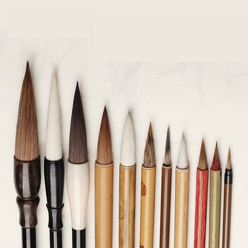 3 Stück Chinesische Kalligraphie Pinsel – Feine Linienpinsel Für Aquarell & Detaillierte Malerei