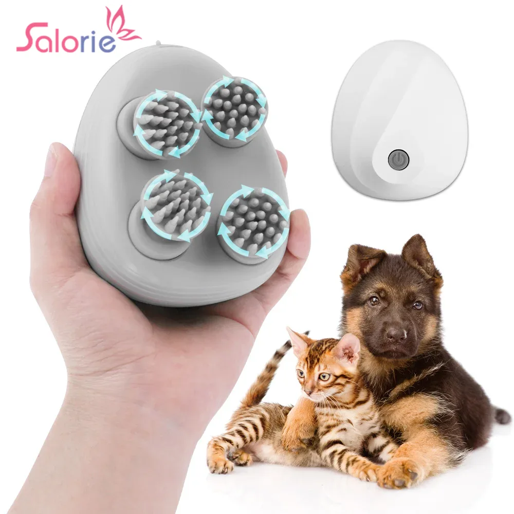 Elektrische hoofdmassager Lichaam Schouder Been Arm Nek Deep Tissue Hoofd Hoofdhuidmassage Kneden Vibrerend apparaat voor kattenmassage