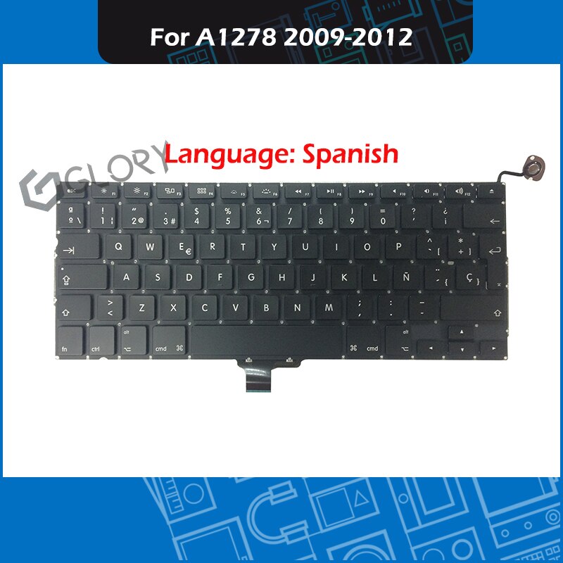 A1278 Spanje Spaans Italië Italiaanse Toetsenbord Voor Macbook Pro 13 "Unibody A1278 Sp Het Toetsenbord Vervanging